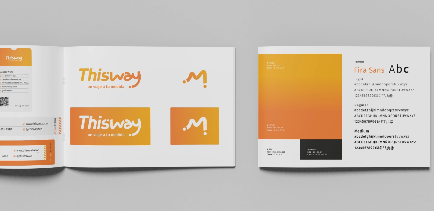 Creación de identidad de Marca para ThisWay - Agencia de Turismo en Argentina