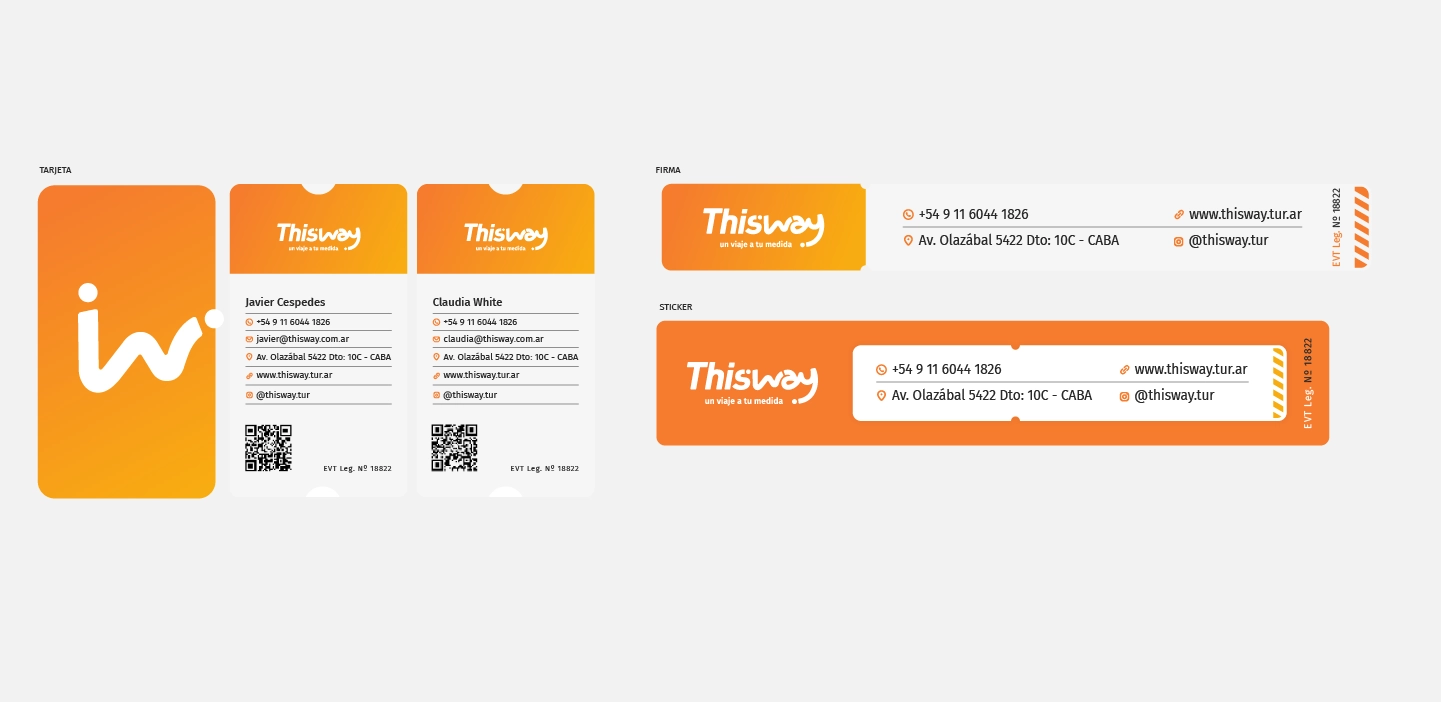 Creación de identidad de Marca para ThisWay - Agencia de Turismo en Argentina