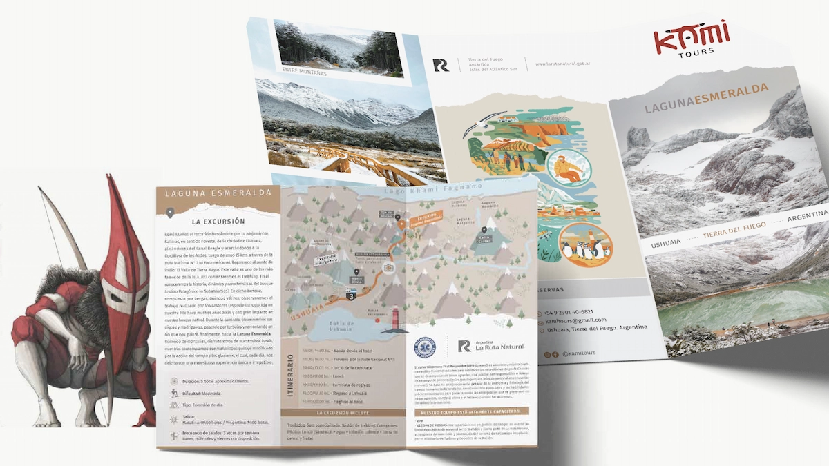 Creación de Flyers para agencia de Turismo - deltomate agencia de comunicación en Málaga