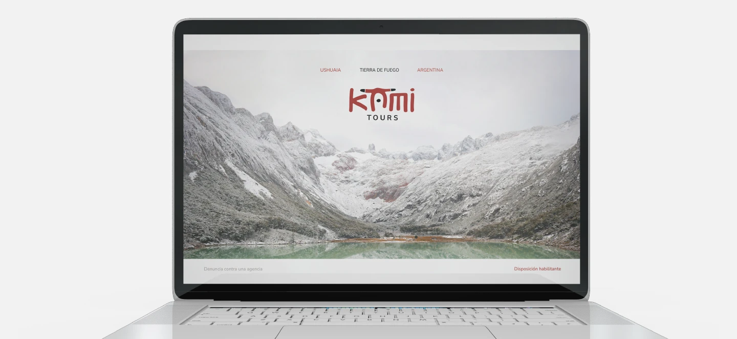 Web tipo One Page para agencia de turismo en Ushuaia