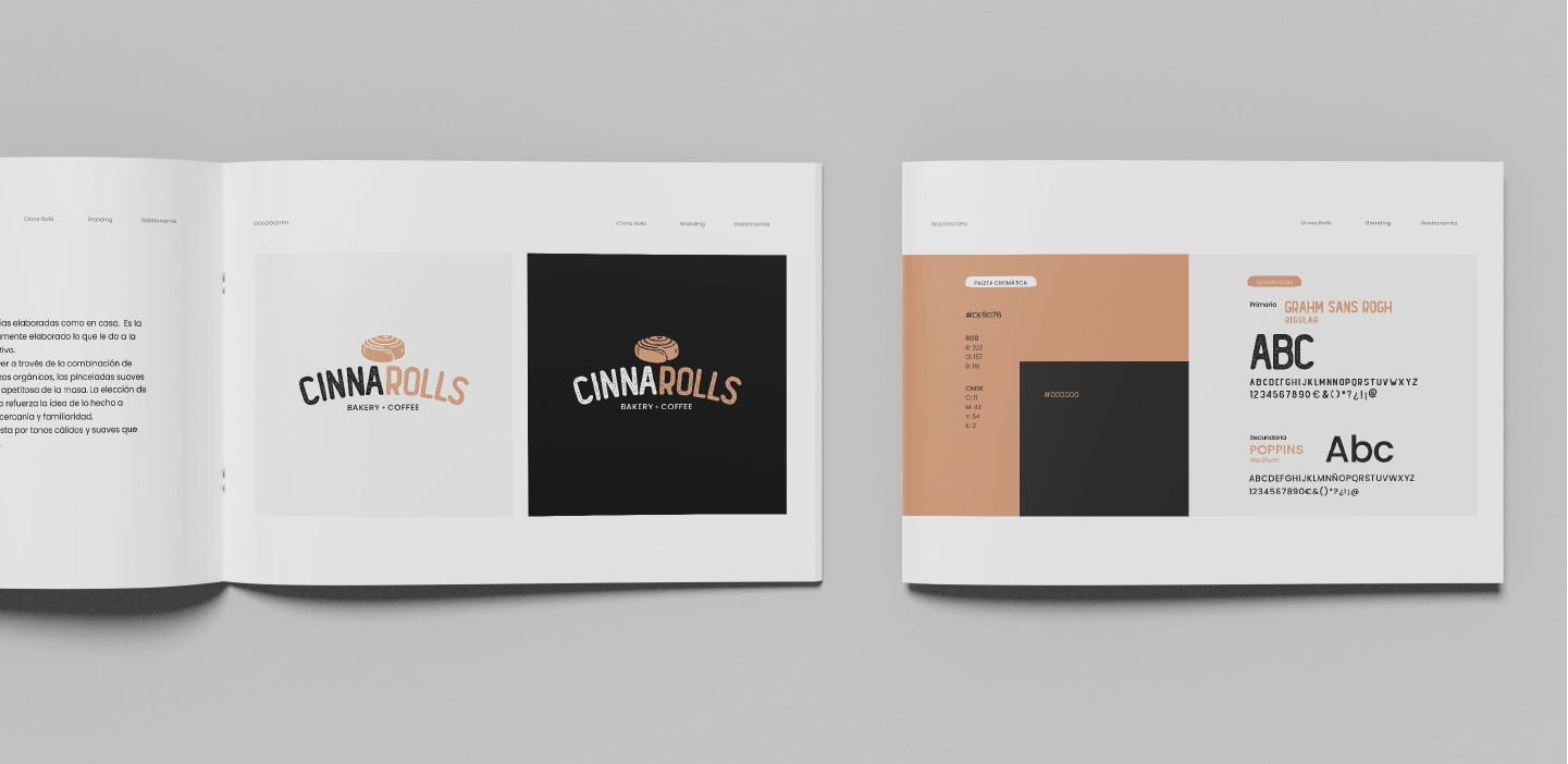 Manual de Marca para Cinnarolls - deltomate comunicación y diseño